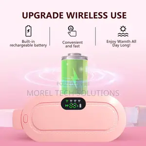 Cordless Menstrual Heating Pad Smart Vibration Cramp Relief Massage