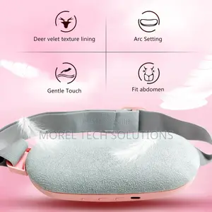 Cordless Menstrual Heating Pad Smart Vibration Cramp Relief Massage