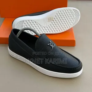 Men's Premium Black Slip-on Loafers – Comfortable Casual Shoes