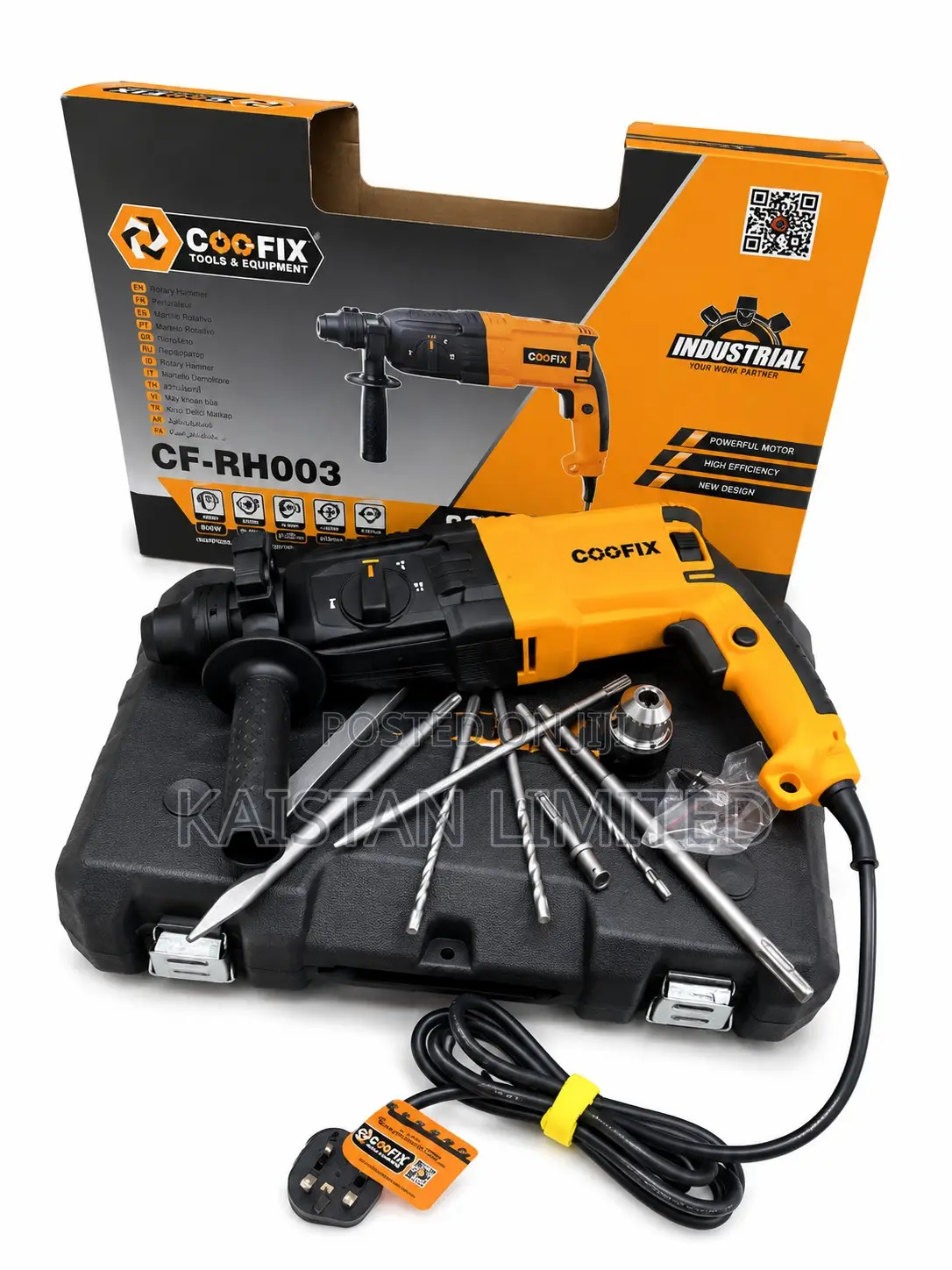 Coofix Cf-Rh008 800w Rotary Hammer Drill – SDS Plus | Complete Kit