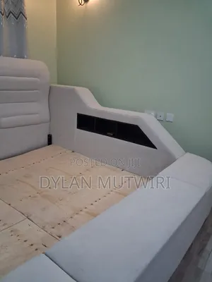 Multifunctional King Size Bed Frame, Modern Luxury Smart Bed