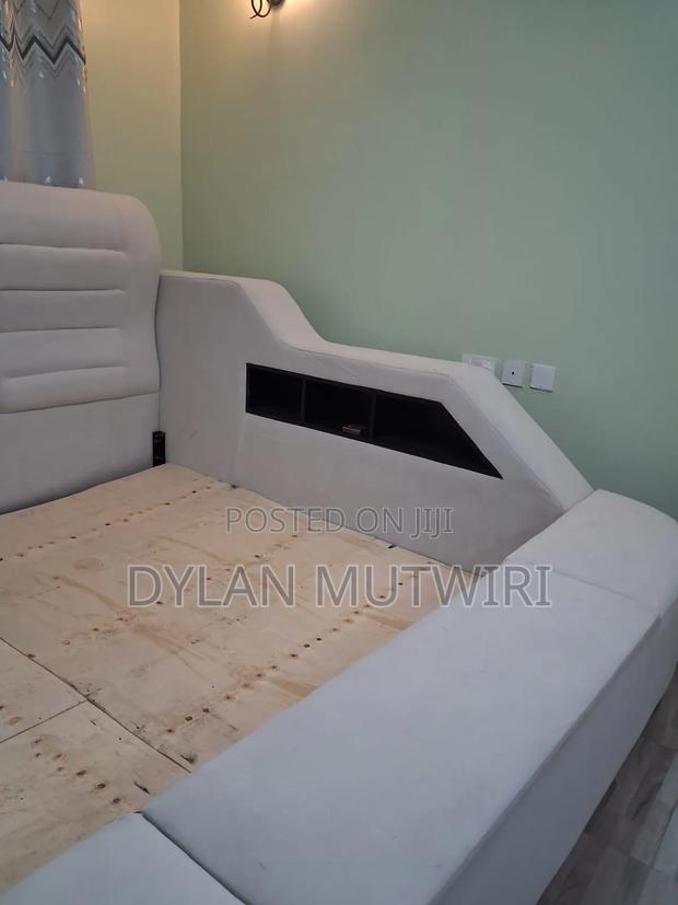 Multifunctional King Size Bed Frame, Modern Luxury Smart Bed - thumbnail 3