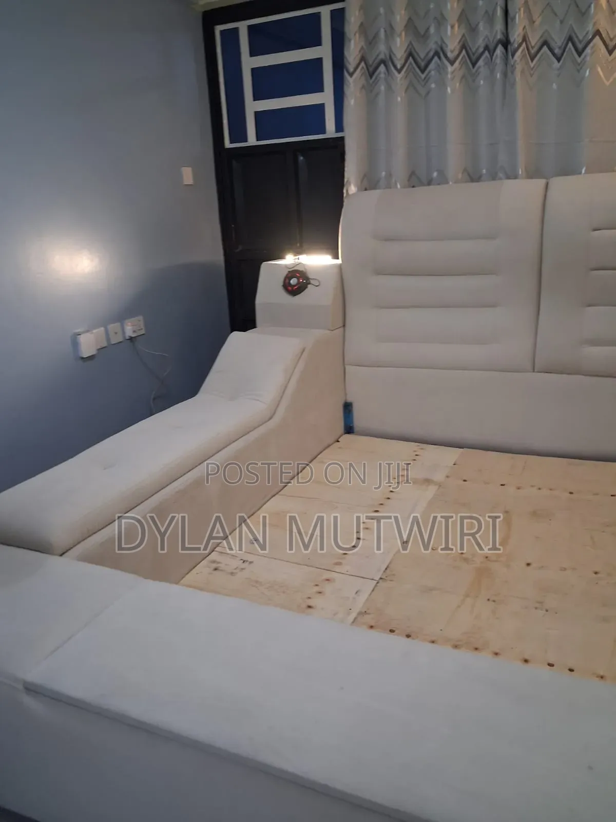 Multifunctional King Size Bed Frame, Modern Luxury Smart Bed