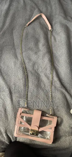 Clear Pink Sling Bag