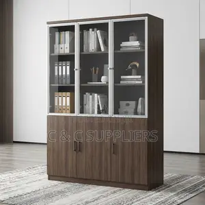 3-Door's Wood Home Office Cabinet