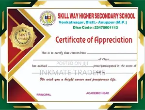 Executive Certificate Printing Services