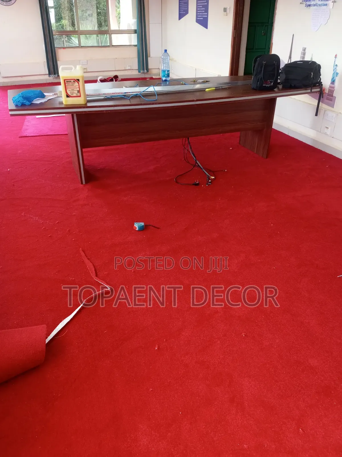 Red Presidential Office Carpet