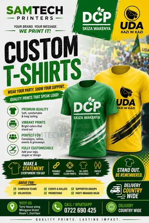 Campaign T-Shirt Branding Services Available