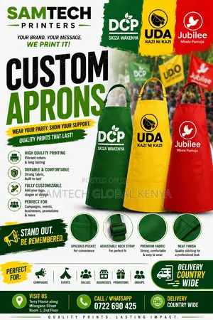 Campaign Aprons Branding Services Available