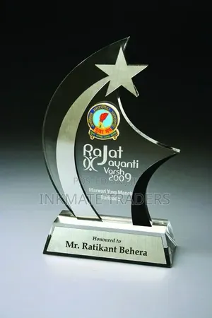 Clear Crystal Award Trophies