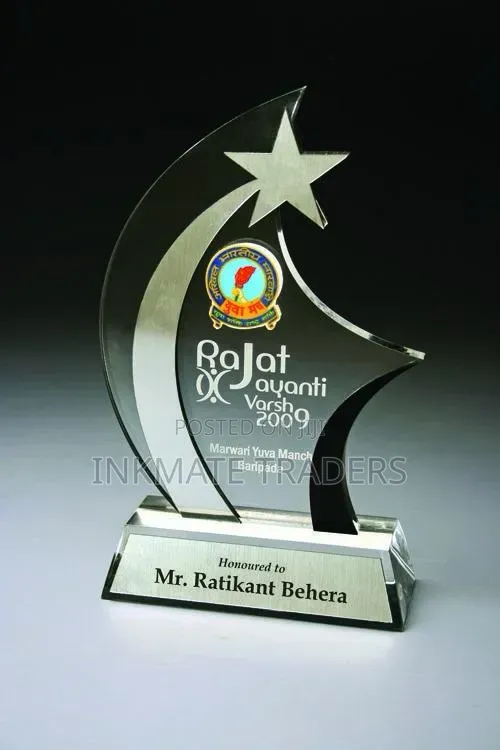 Clear Crystal Award Trophies