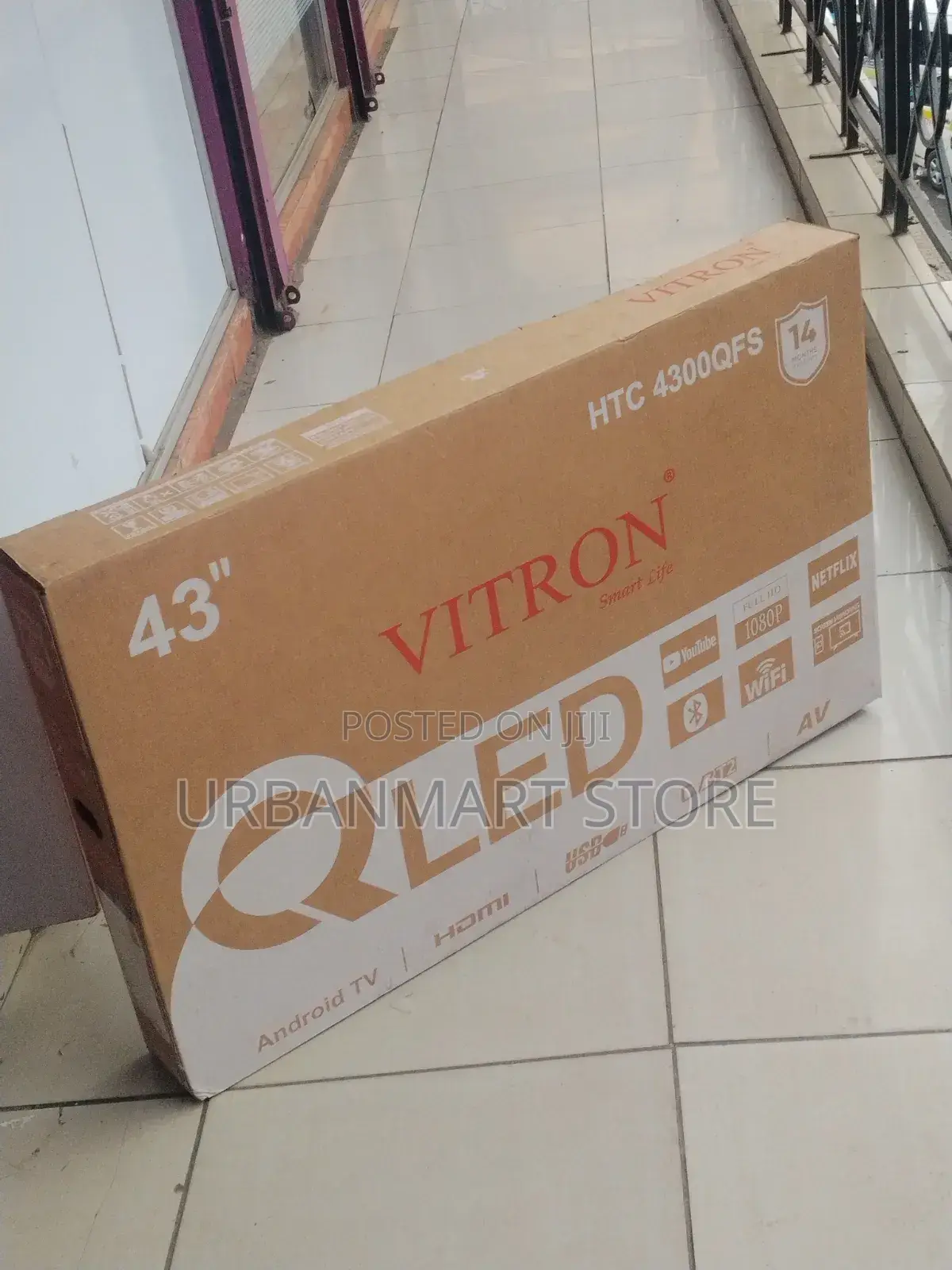 Vitron 43" Qled Tv – Sharp and Bright Screen