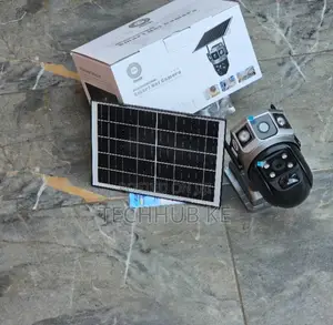 CCTV Camera With a Dual Lens 4g Solar PTZ Camera