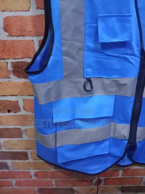 Cyan Blue Reflector Jacket