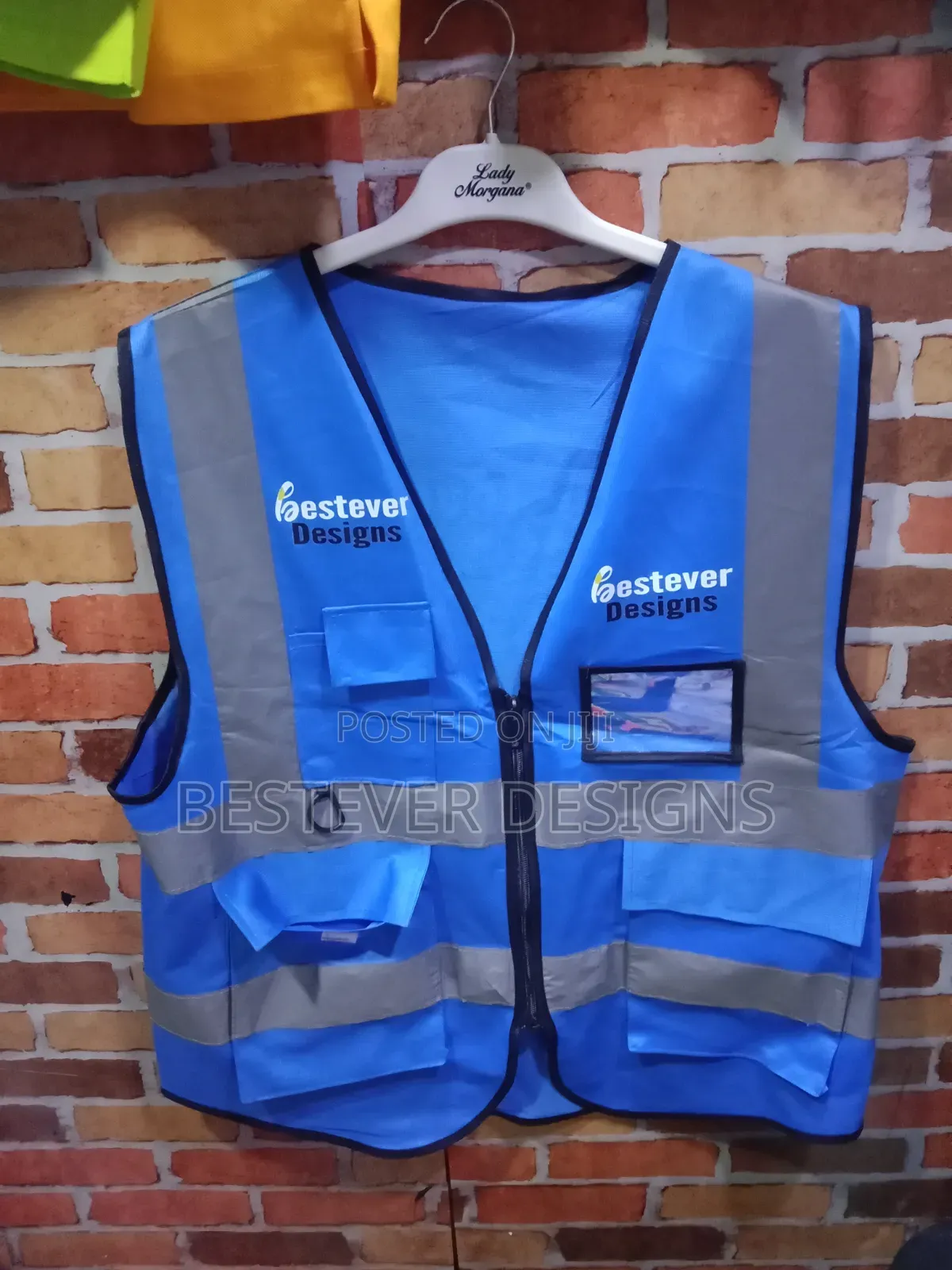 Cyan Blue Reflector Jacket