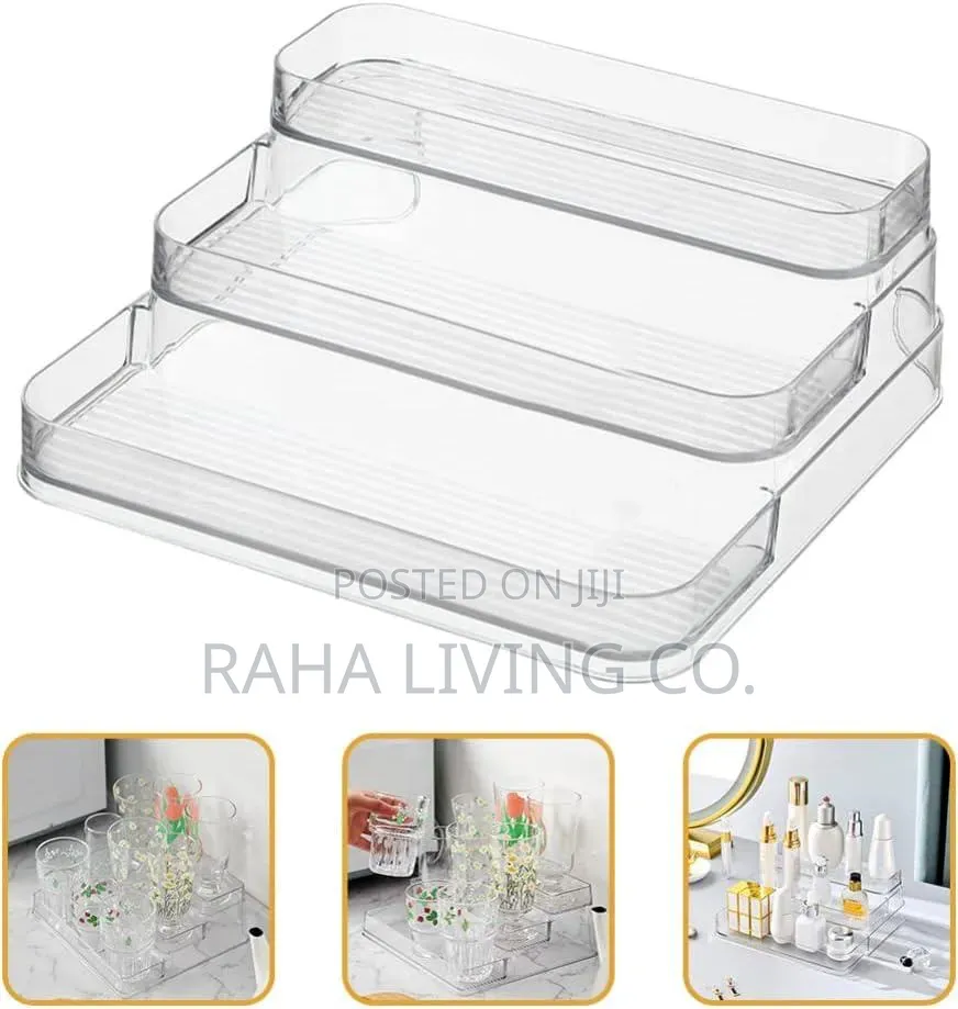 3-Tier Multipurpose Shelf – Cosmetic, Perfume Kitchen Organizer Rack