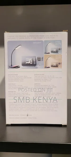 Stylish Led Lamp With Wireless Charging For Home And Office Use