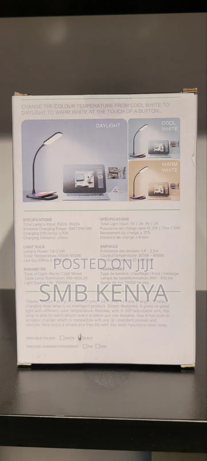 Stylish Led Lamp With Wireless Charging For Home And Office Use