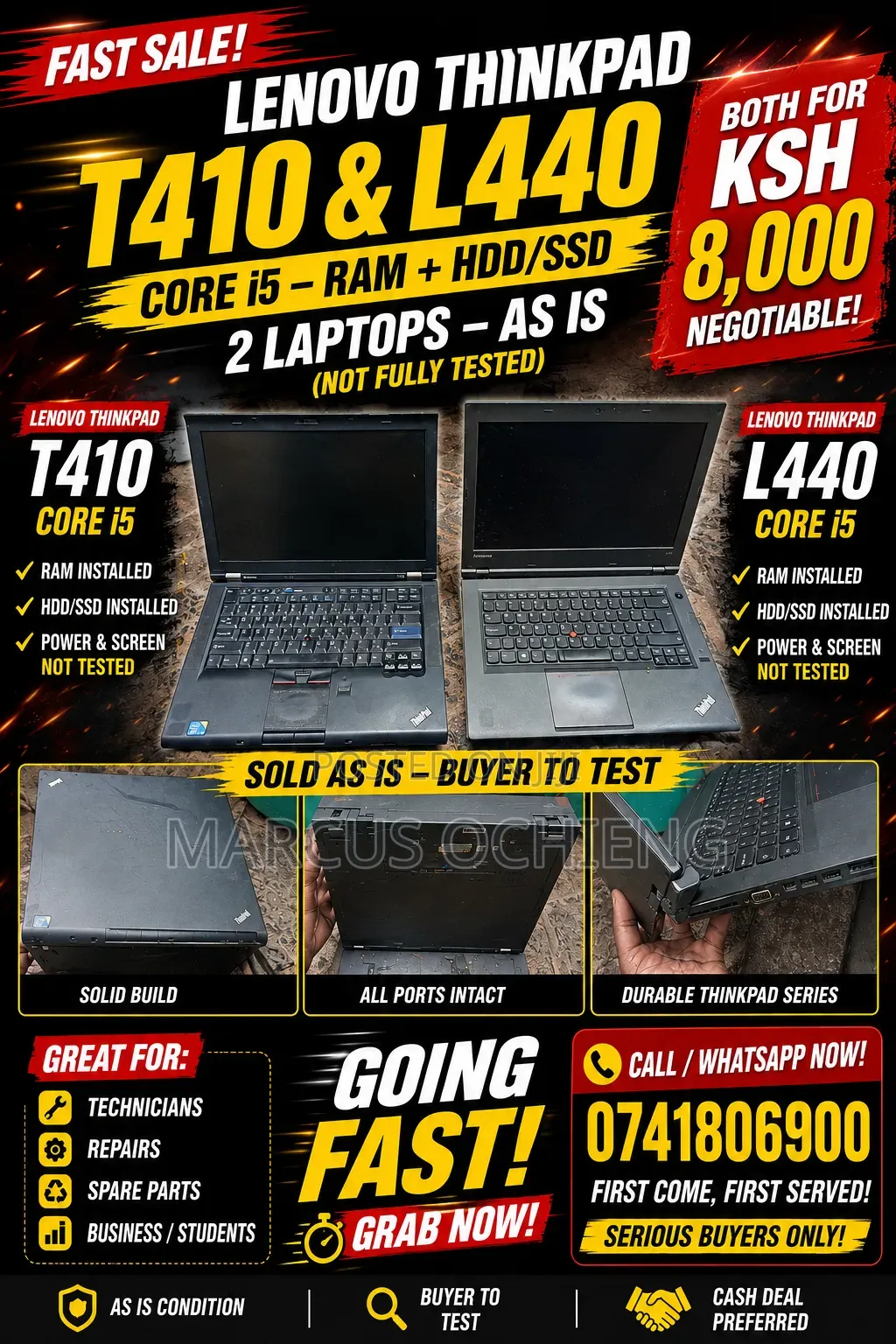 Laptop Lenovo ThinkPad L440 8GB Intel Core i5 SSD 512GB