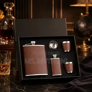 Brown Dual-Flask Gift Set