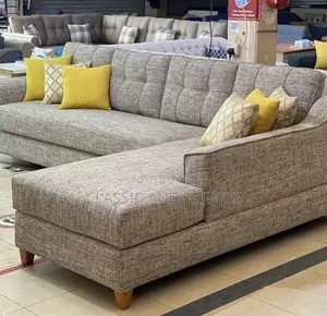 Modern Beige L-Shaped Sofa (Corner Seat)