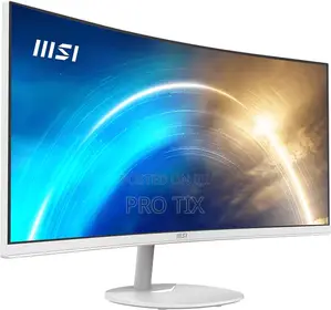 Msi Pro White 34 Inch WQHD 120hz Monitor Mp341cqw E12