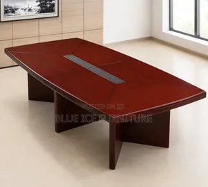 Boardroom Table 2.4m Mahogany Wood