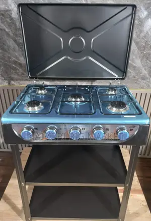 Starlux 5 Burner Standing Cooker With Shelves