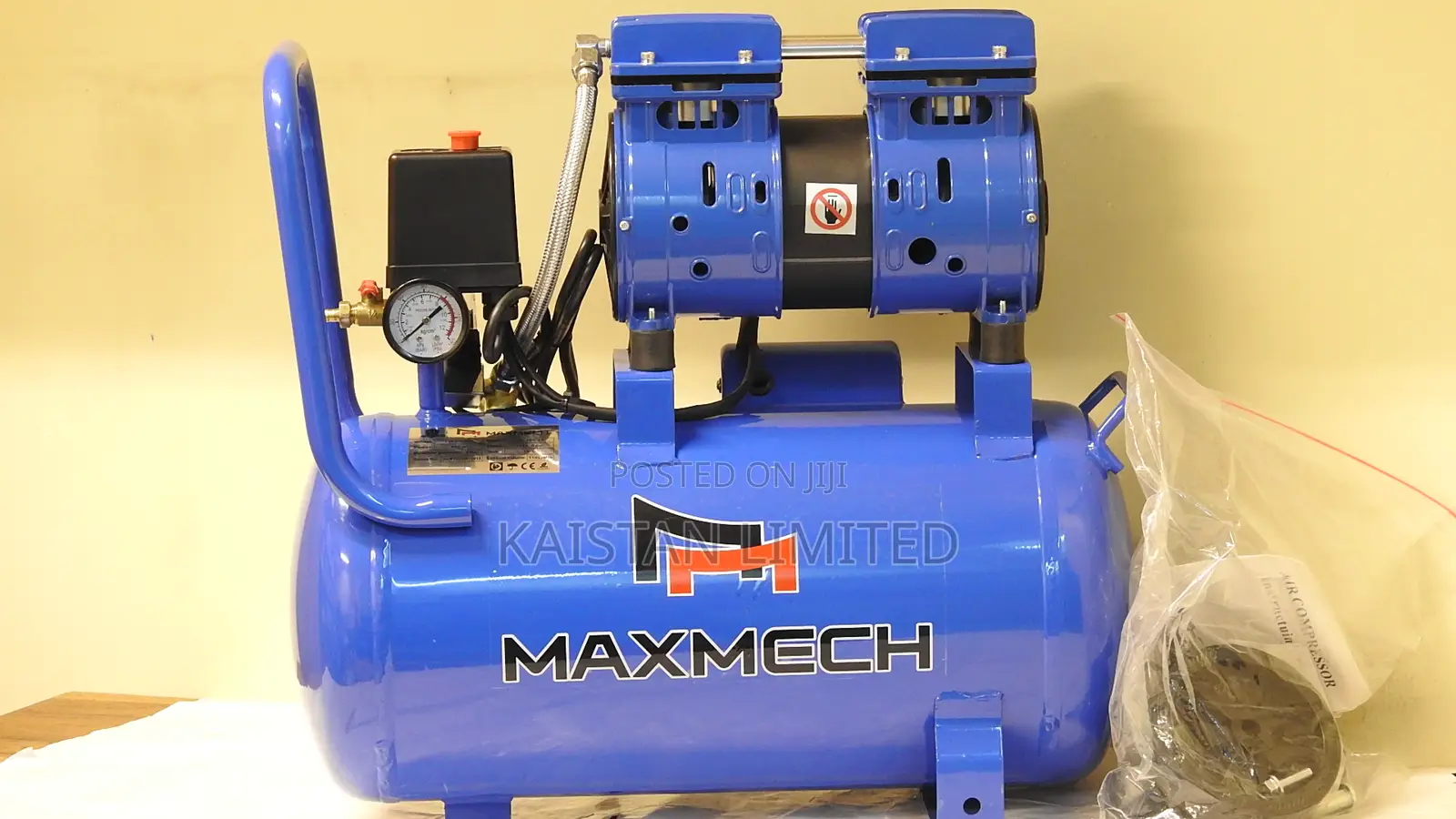 Maxmech 650w 25l Silent Compressor – Clean, Oil-Free Compressed Air