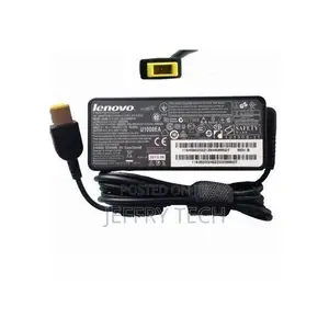 Lenovo Usb Yellow Genuine Laptop Charger Slim Tip Ac Adapter-Black