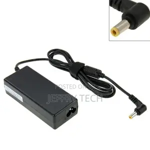 Acer Laptop Adapter Normal Pin Charger With Power Cable - Black