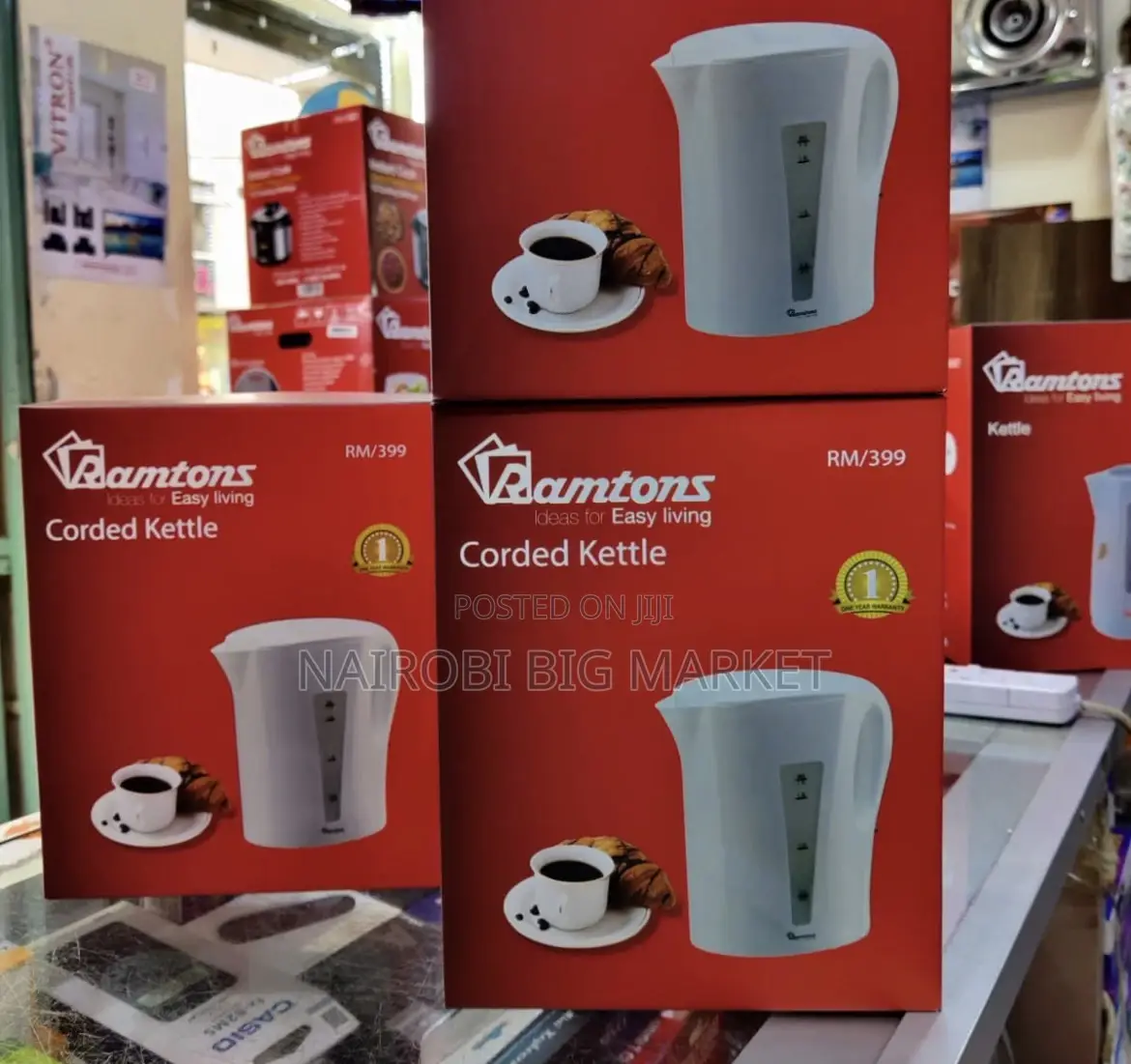 Ramtons Corded Kettle 1.7litres