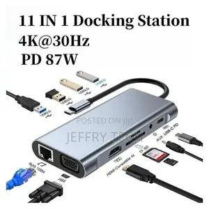 11 in 1 Vga + Lan Port + 4 X Usb 3.0 + Sd / Tf Card + Hdmi + Audio Por