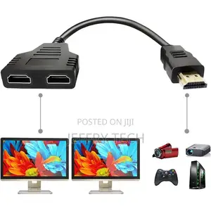 Hdmi Splitter Adapter Cable - Hdmi Splitter 1 in 2 Out Male to Dual H