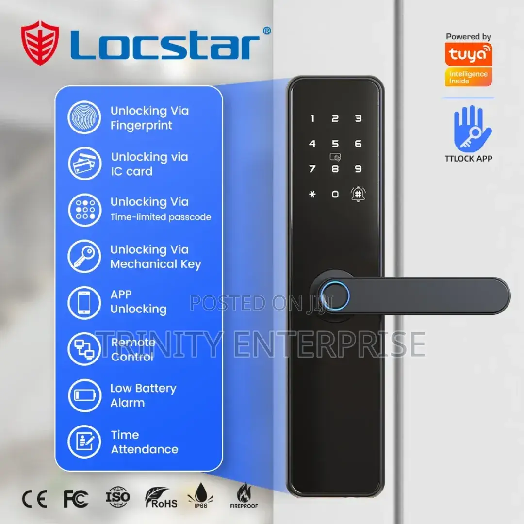 Smart Lock Smart Biometric Fingerprints Keyless Door Lock Password