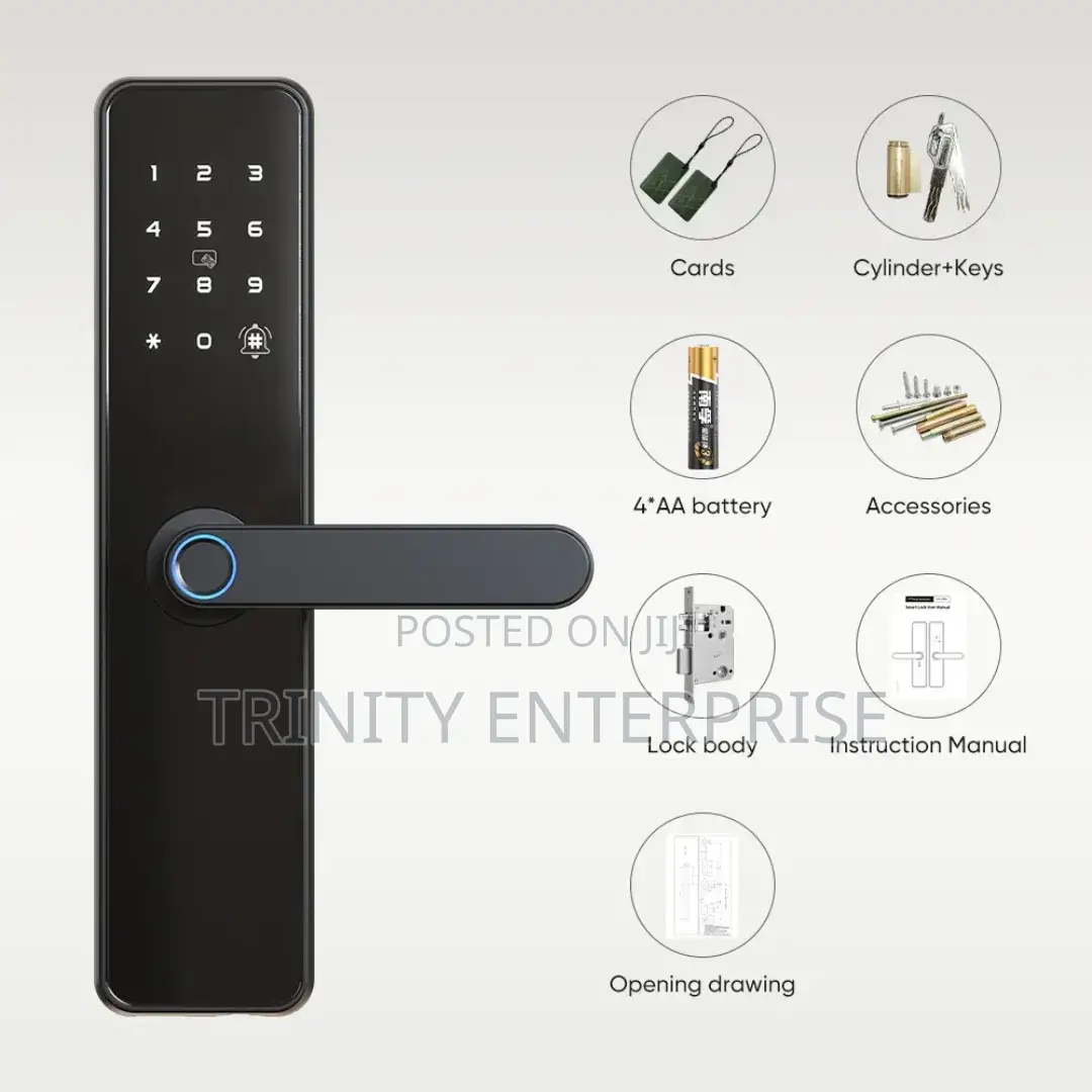 Smart Lock Keyless Entry Fingerprints Password