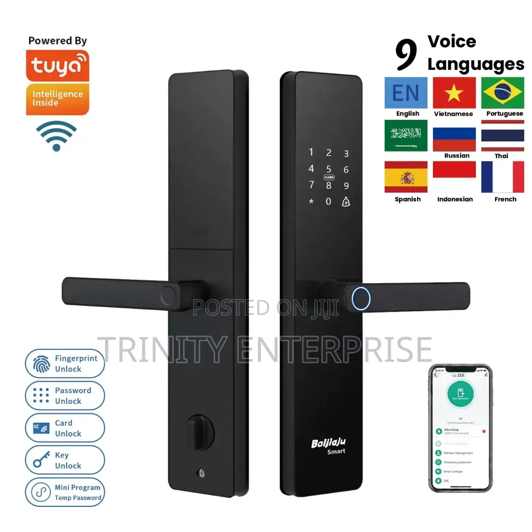 Smart Lock Tuya App Fingerprints Password Smart Door