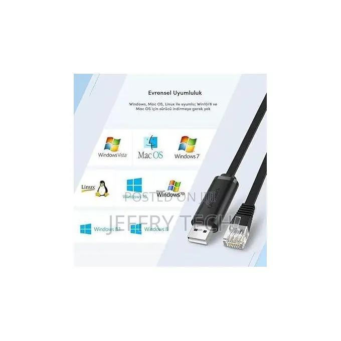 Ugreen Slim Tangle-Proof Network Programming Cable With Ftdi Chip,