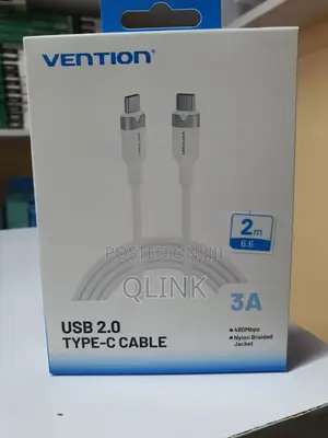 Vention Usb 2.0 Type-C Male to Lightning Male 3a Cable 2m, Lalbh