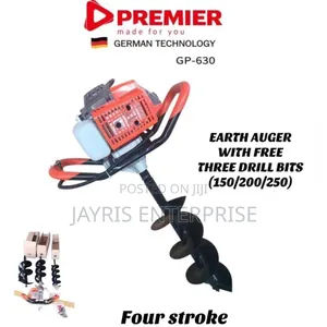 Premier 4-Stroke Earth Auger Machine With 3 Free Drill Bits