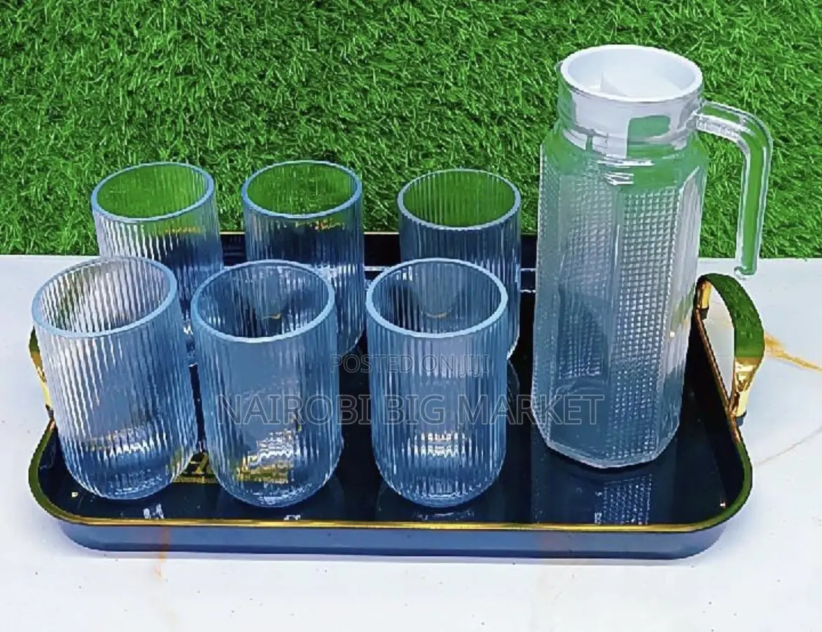 Water Sets 1.0 LTR Jug 6 PCS Glasses
