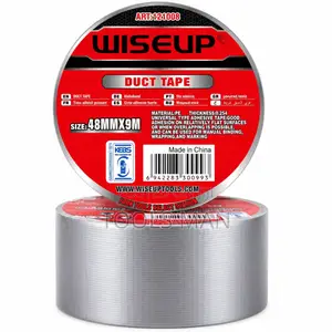 Wiseup Heavy Duty Pe Duct Tape - 48mm X 9m - Silver