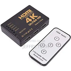 Hdmi Uhd Splitter, 5*1 Adapter With Cable and Remote Control S