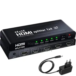 Hdmi Splitter 1 in 4 Outputs, Display Cable for 4 Screens Simultany