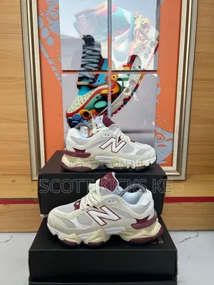 New Balance 9060 Linen Burgundy