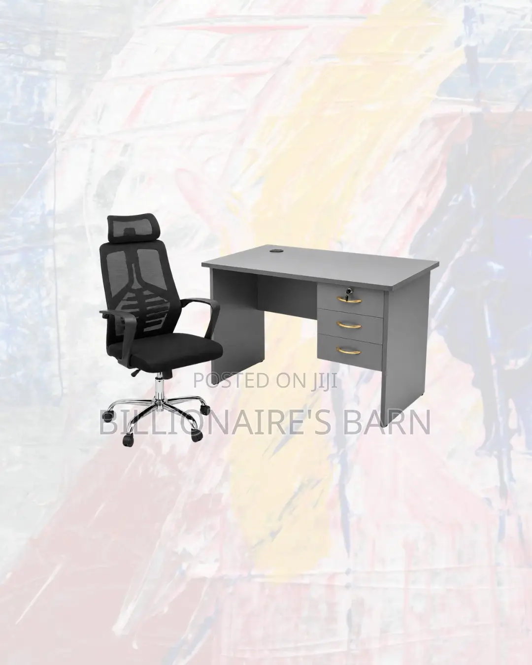 Practical Desk High-Back Ergonomic Mesh Chair for Work Organisation