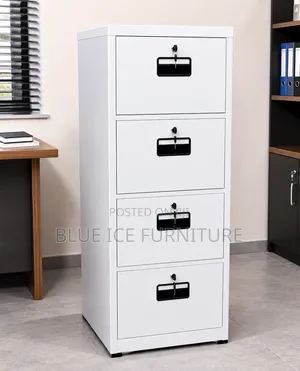 Metal Office Filing Cabinet With 4 Lockable Drawer