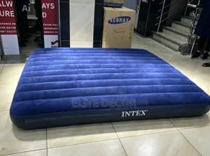 Intex 6x6 Inflatable Air Mattress With Pump – King Size Air Bed