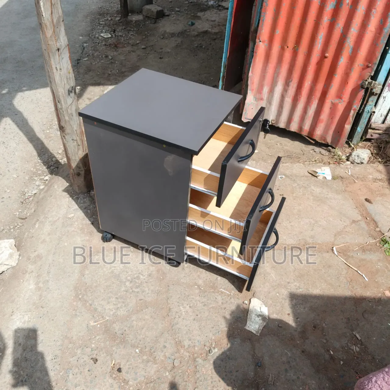 Modern Lockable Mobile Pedestal Drawer Side Bed Storage Unit