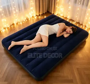 Intex 5×6 Inflatable Air Mattress With Pump – Portable Air Bed